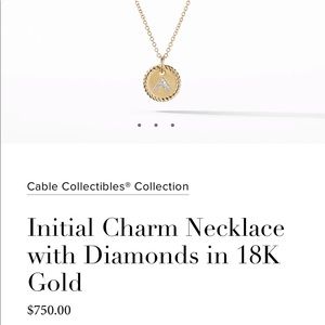 David Yurman cables collection- Initail A